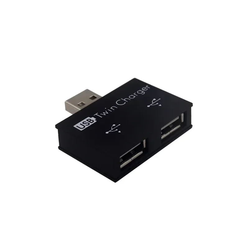 Mini tragbare USB-Hub zu 2-Port-Ladegerät Hub-Adapter USB-Splitter für Telefon Tablet-Computer USB-Hub-Ladekabel