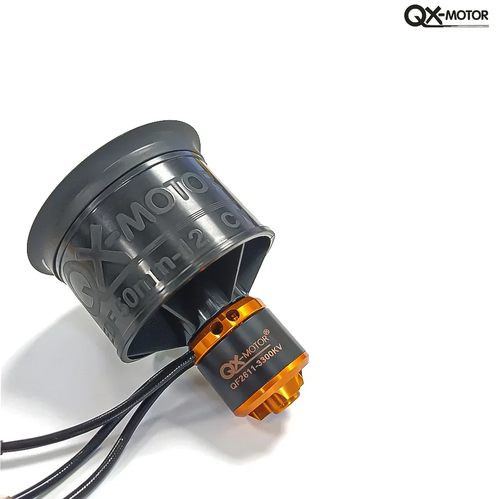 BoMasQX-MOTOR 50mm EDF QF2611 12 Blades Ducted Fan CW/CCW With Brushless Motor Use 40A 50A ESC For RC Multiaxis Jet Plane Parts