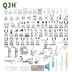 32/48/82 Pcs Sewing Machine Presser Feet Set for Brother, Singer, Juki, Janome, Feiyue, Elna & Most of Low Shank Sewing Machines