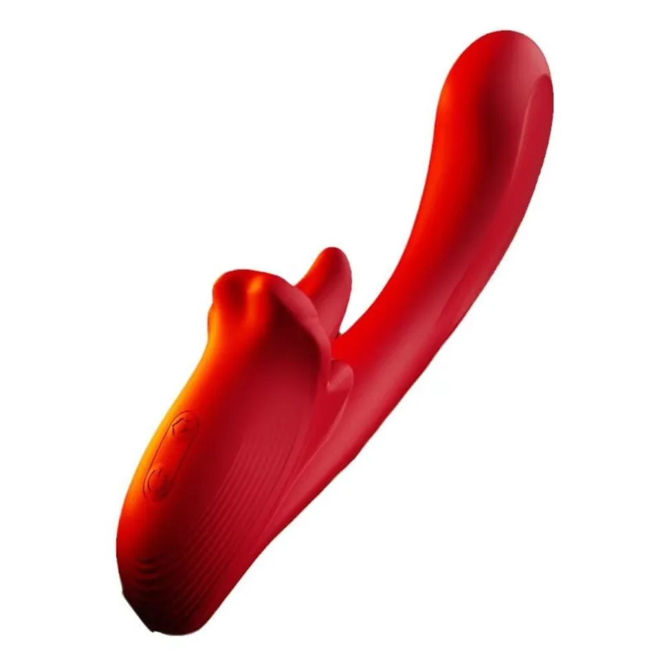 Female Tongue Licking Vibrator Adult Product 10 Frequency Vibration Tongue Licking Heating Silicone And ABS Material Vibrator