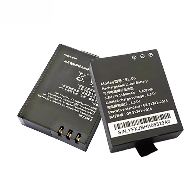 NOVO 3.8V 1160mAh BL-06 para bateria de câmera Ezviz S6/S5/S3/S2/S1C