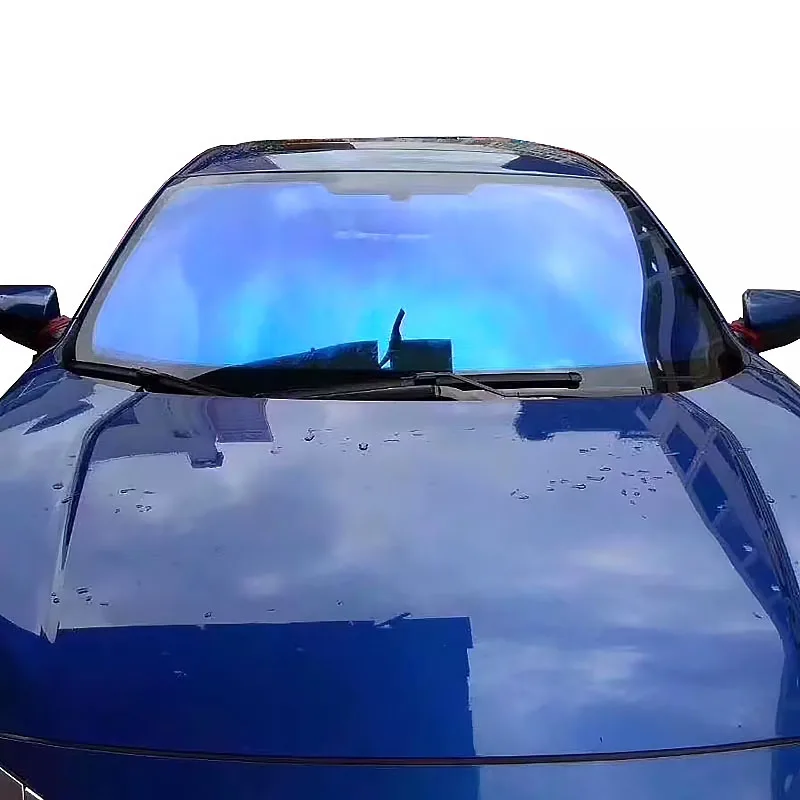 

65%VLT Blue Chameleon Window Film Tint Nano Ceramic Car Window Tint Solar Film Front Windshield Film for Car