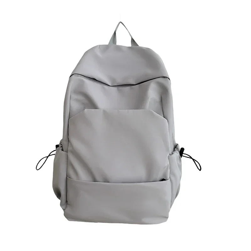 Sacs d'école solides en nylon Softback pour femmes, sacs à fermeture éclair, fil à coudre, décontracté, grande capacité, haute qualité, américains, nouveau, 2024