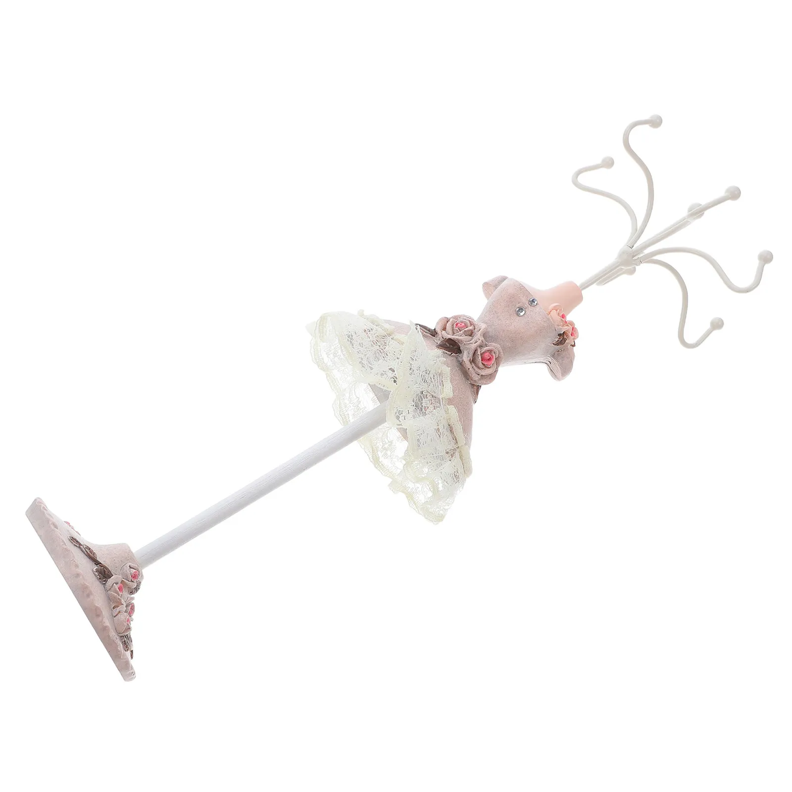 

Jewelry Display Stand Resin Mannequin Necklace Holder Earrings Organizer Tower Rack for Women Accessories Storage