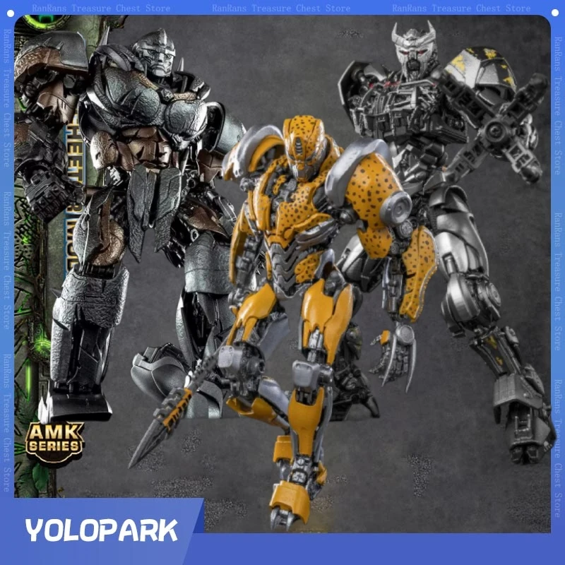 

YOLOPARK AMK SERIES Transformation Toy Scourge Cheetor Rhinox Action Figure Rise of The Beasts Movies Collection Model Doll T