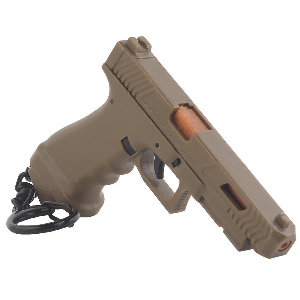 TTI G34 Tactical CS Revolver Model Keychain For Men Vintage Counter Strike Pistol Metal Pendant Key Ring Male Boys Fans Bag Car