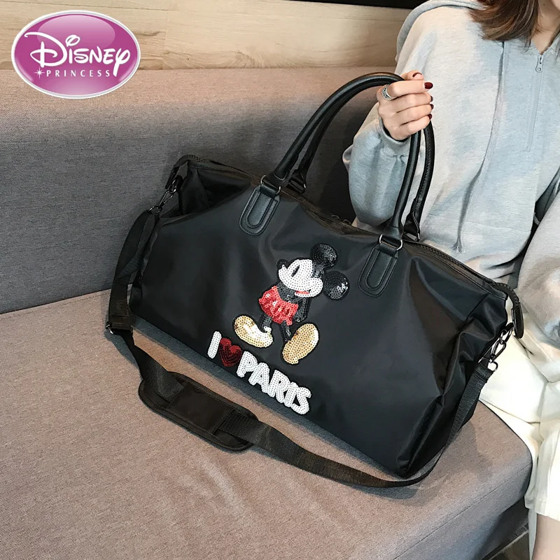 Disney New Fitness Travel Bag for Women, Fashionable Cartoon Mickey Business Trip Luggage Bag, Lightweight Handbag