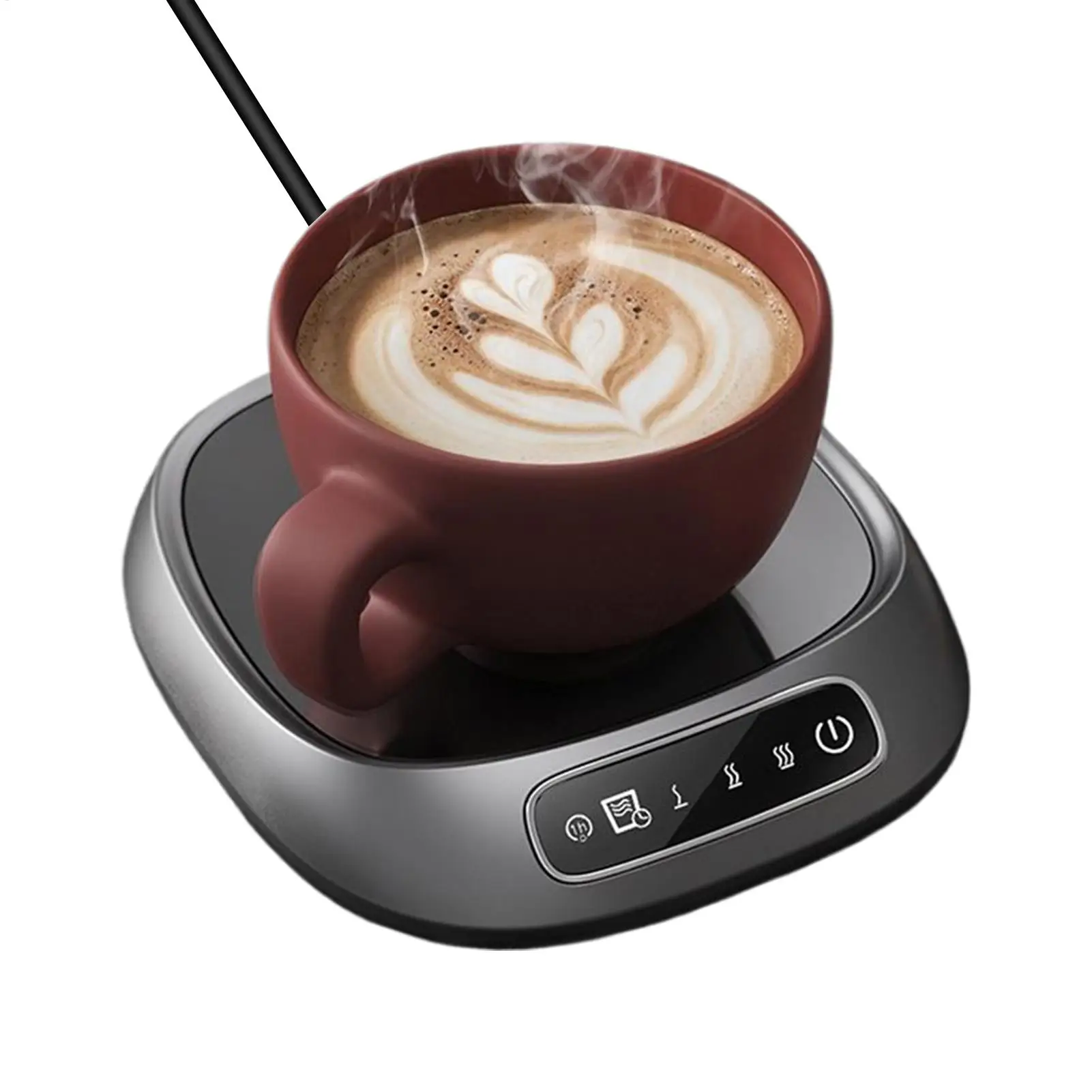 Cup Heater USB Coffee Mug Warmer Electric Milk Tea Cup Heating Coaster Cup Warmer For Home Office USB Voice Desk Cup Warmer