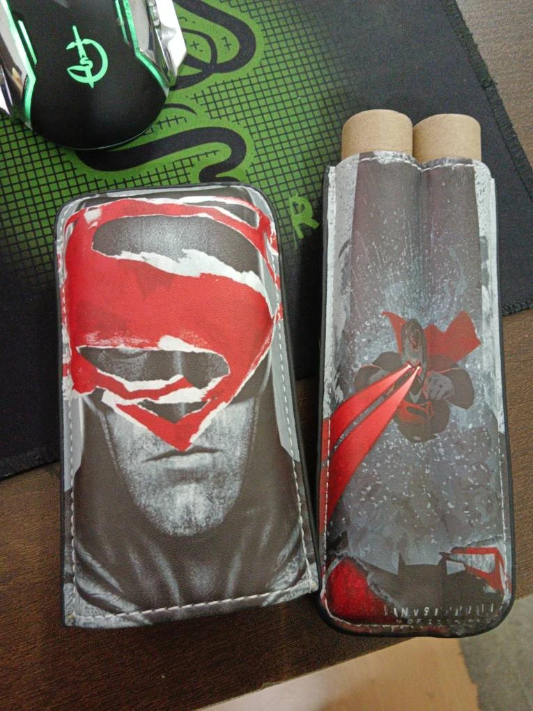 Tragbare 2-Röhren-Zigarrenbox aus Leder, trendige Cartoon-Figur für Herren, Raucherhalter-Set, Zigarre-Humidor-Koffer, Reisezubehör – Detail 5