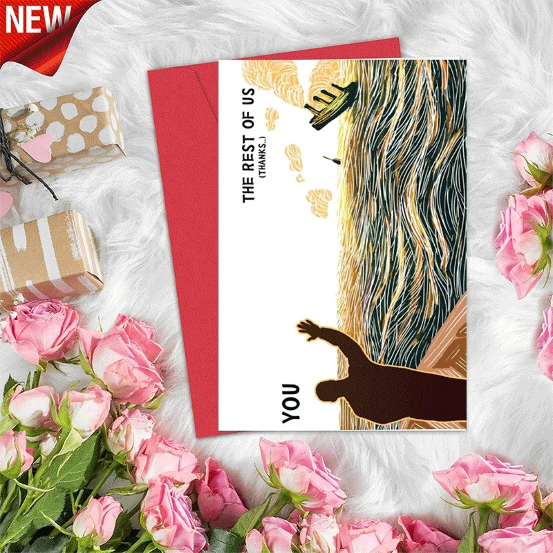 

Thank You Greeting Card, The Rest of Us Appreciation Card, Gratitude Card for Friends Family, Thoughtful Than
