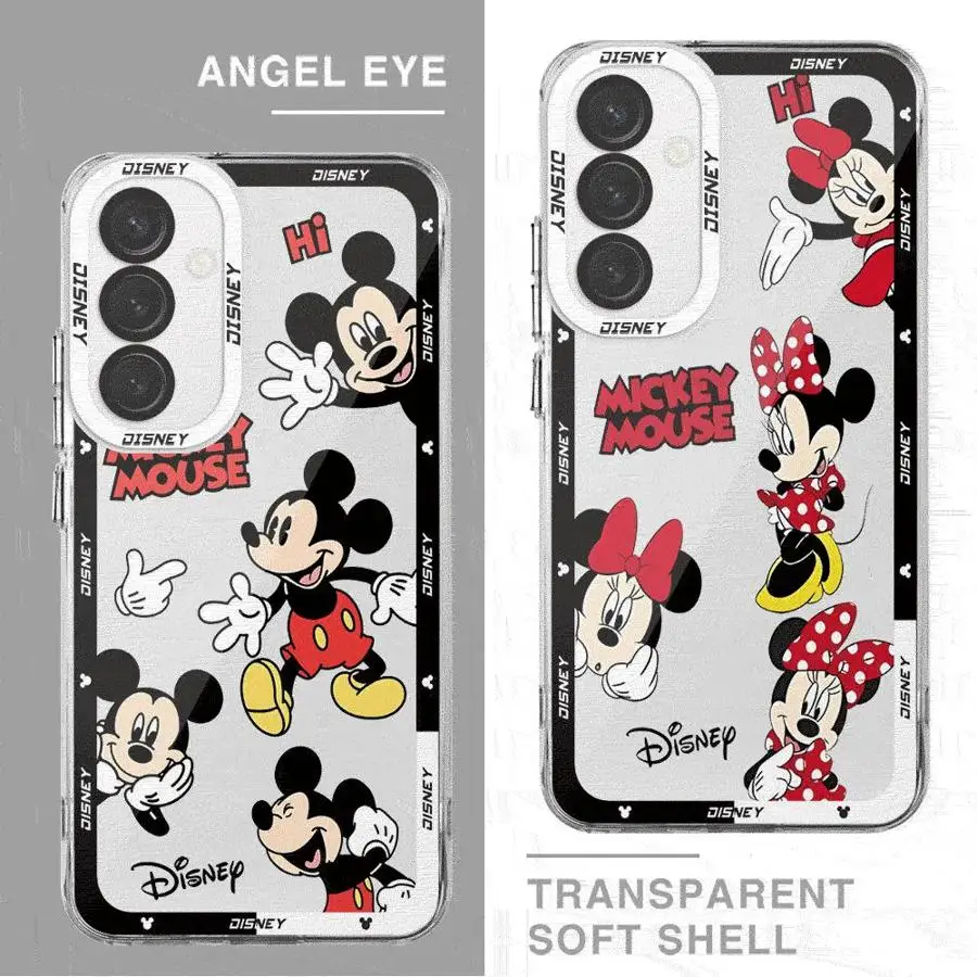 Disney Mickey Mouse Minnie Phone Case for Xiaomi Mi 11 Lite Poco X3 NFC X3Pro 11T Pro Cover Clear Silicone Shell