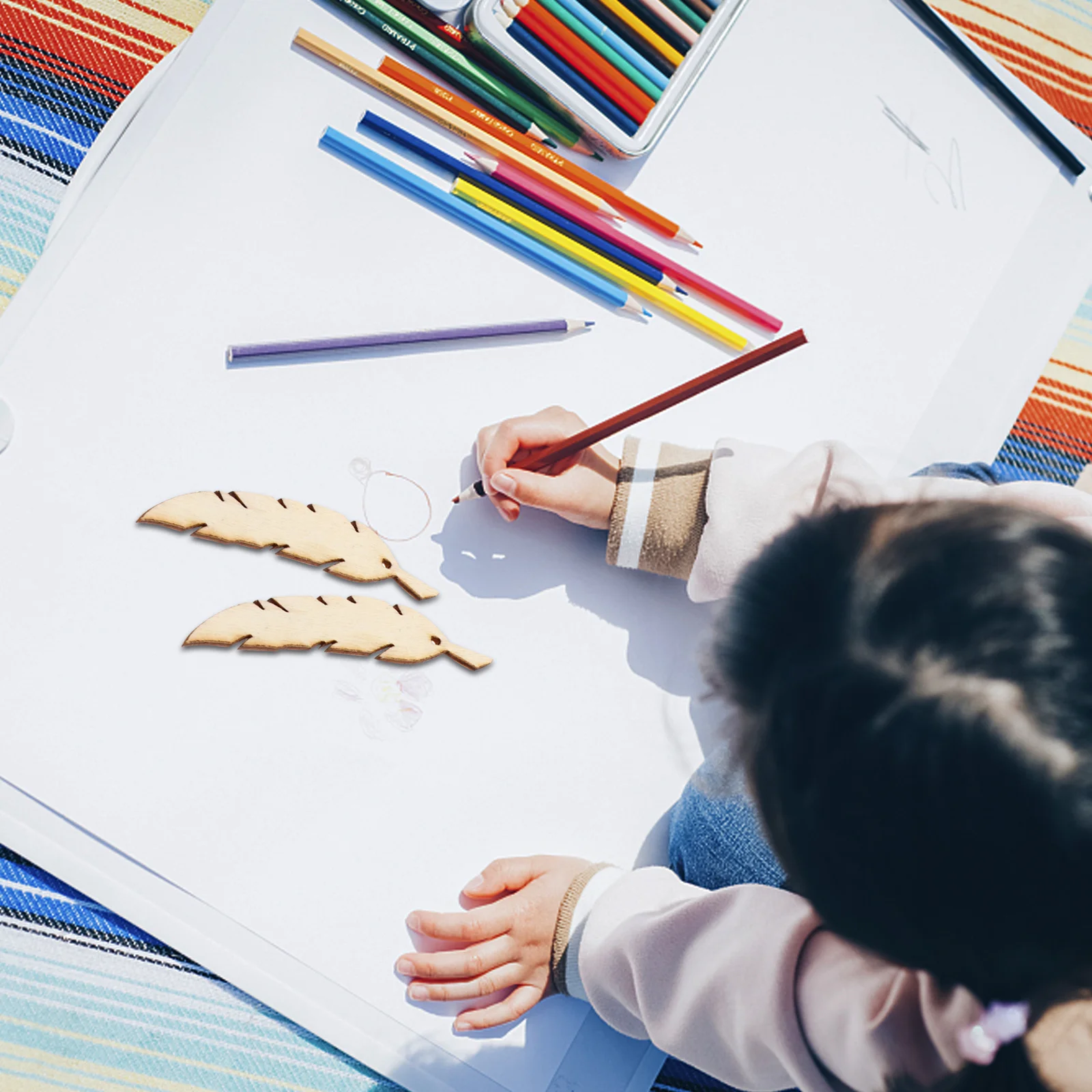 

100Pcs Shaped Wooden Pendant Wall Hanging Decoration Home Decor Unique Gift for Festivals Dream Catcher