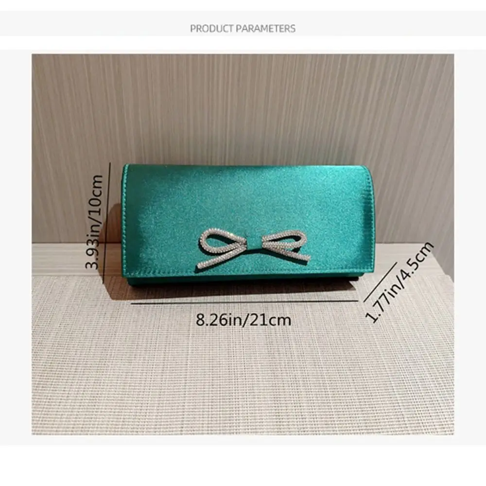 Moda donna argento pochette in raso di lusso borse da sera in seta paillettes pochette per banchetti borsa per feste di matrimonio borse a catena da