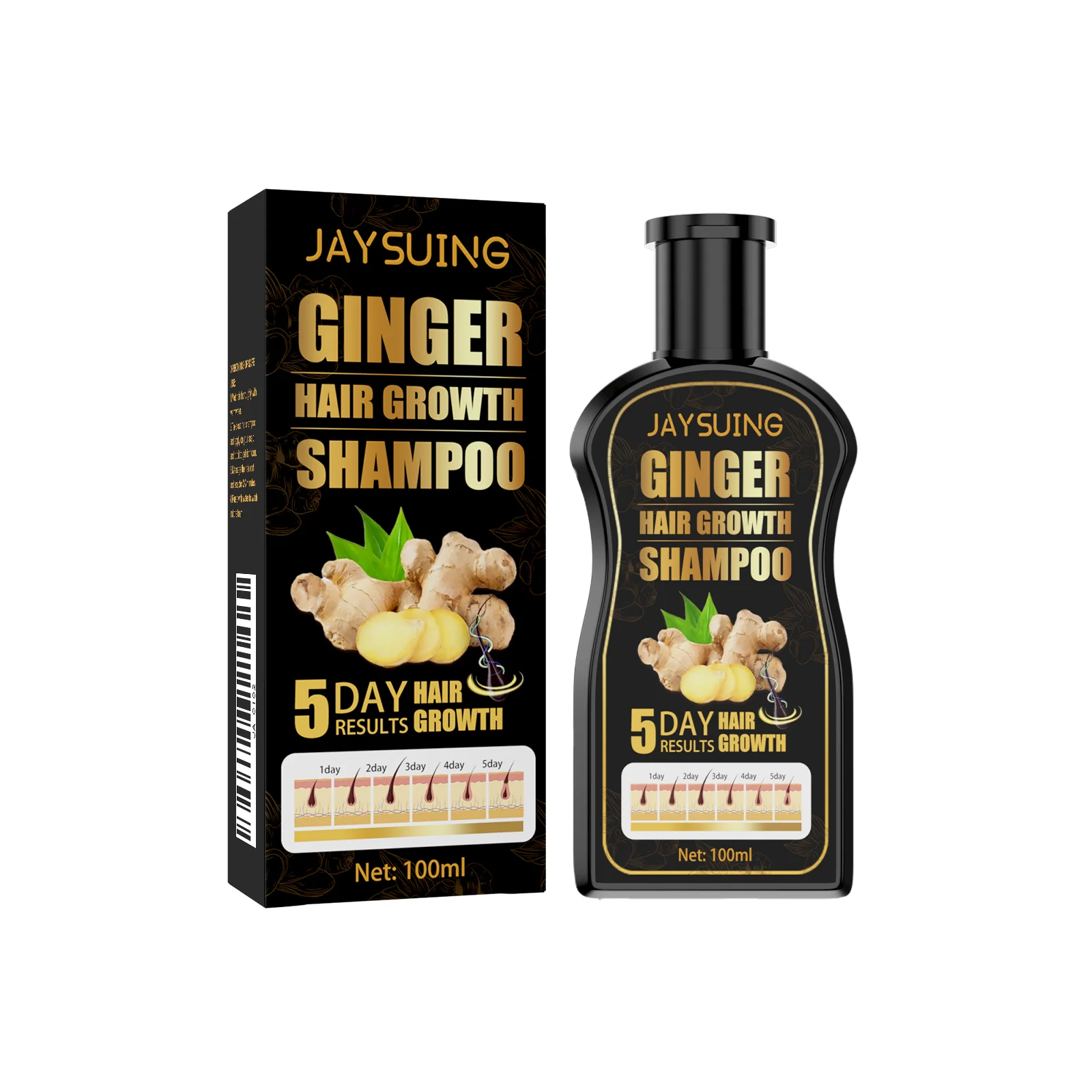 Ginger Shampoo Anti Dandruff Reduce Hair Loss Oil Control Deep Moisturize Improve Hair Quality Repair Damaged Regrowth Hair Care