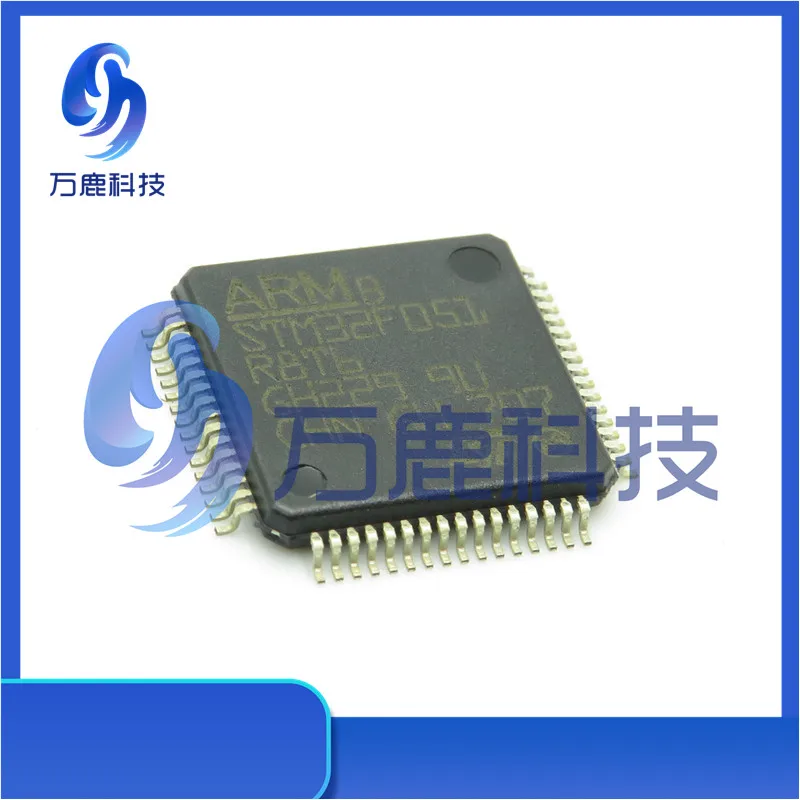 Stm32F051R8T6 Mcu 32-Bit Arm Cortex M0 Risc 64Kb Flash 2.5V/3.3V 64-Pin Lqfp Tray