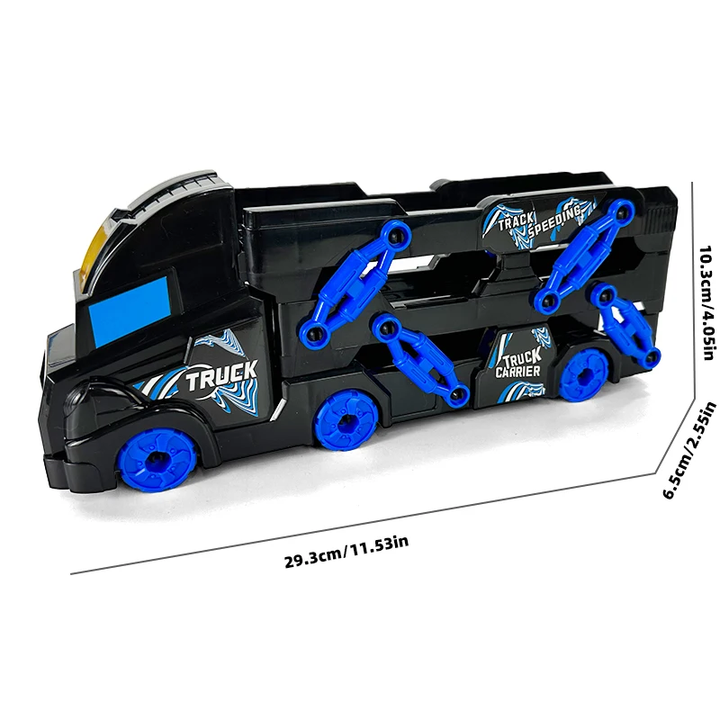Menino criança deformação dobrável ejeção carro de brinquedo recipiente transportadora táxi transporte carro engenharia caminhão grande caminhão