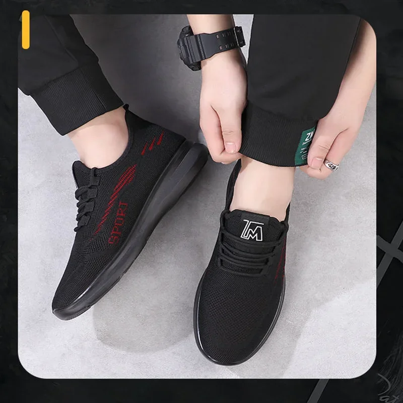 New Men\'s Shoes Sports Flats Casual Shoes 2023 New Fashion Breathable Walking Shoes Lightweight and Comfortable Men\'s Shoe