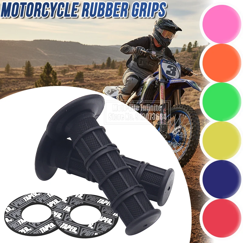 For SDG XR50 CRF70 PW 80 KLX110 SDG SSR YZF WRF KXF RMZ 7/8" Motorcycle Motorcycle Rubber Handlebar Grips Equipments Parts