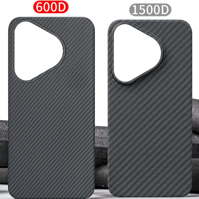 Case for Huawei Pura 70 Pro Pura70 Magsafe Strength Magnetic Real Carbon Fiber Aramid Mobile Phone Protective Cover Protection