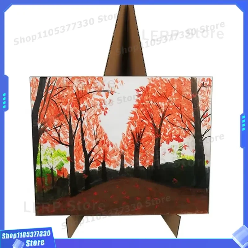 16x20 Inch Pop Art Canvas Painting for Studio Artist Tabletop Easel Display Cardboard Artwork Modern Decor Wall Hanging Gift