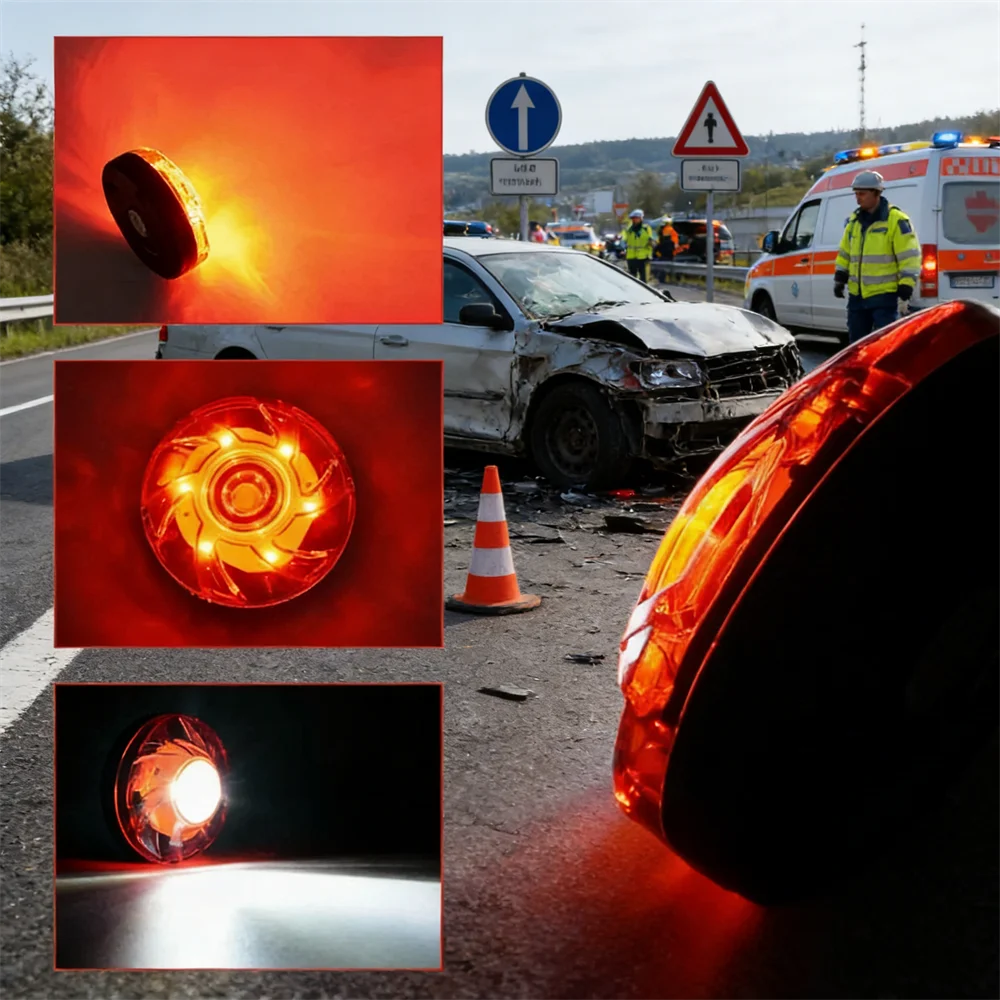 Auto-noodverlichting 2026 Nieuwste versie DGT-goedgekeurd Beacon V16 met Geolocator Onbeperkte Telefonica-gegevens tot 2038 Light V16