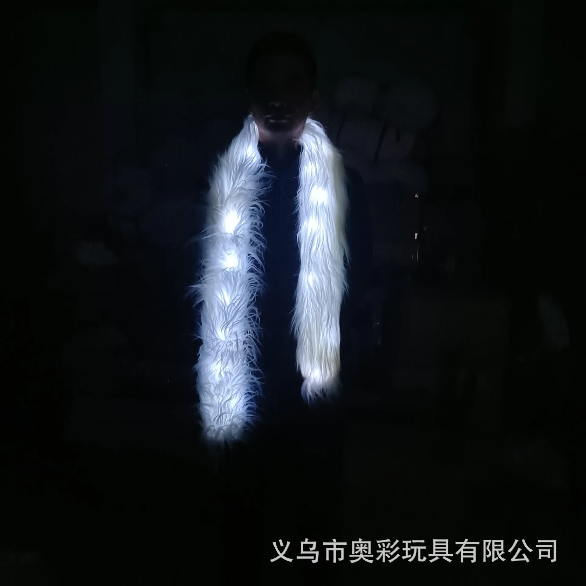 

Светодиодный шарф для женщин: карнавальный, светящийся аксессуар для вечеринок и ночных клубов, праздничный, необычный