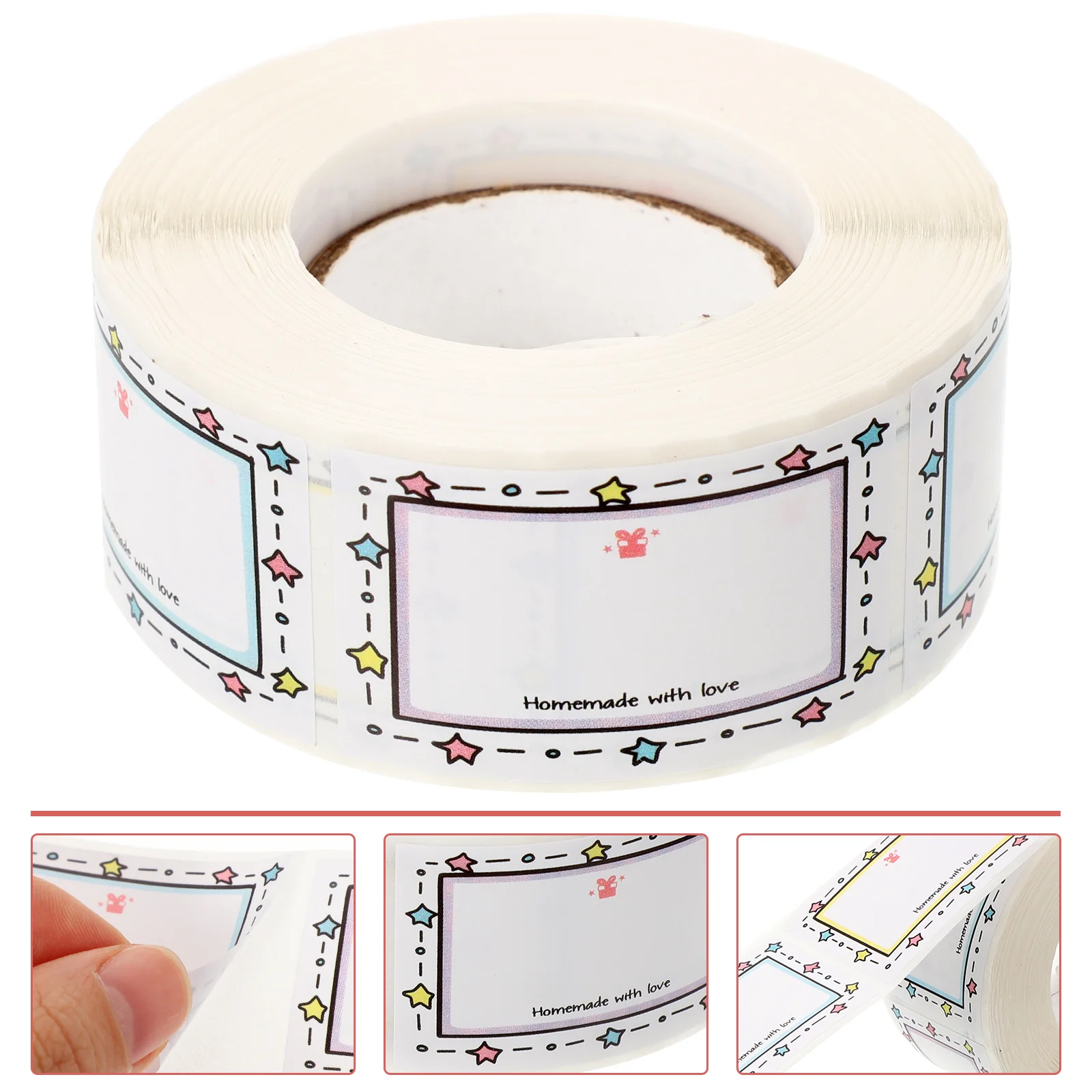 

500 Sheets Sticker Nail Stickers Sign Labels Handwriting Bottle Writable Student
