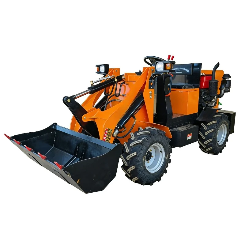 Small forklift 4x4 farm household, loader construction site bulldozer