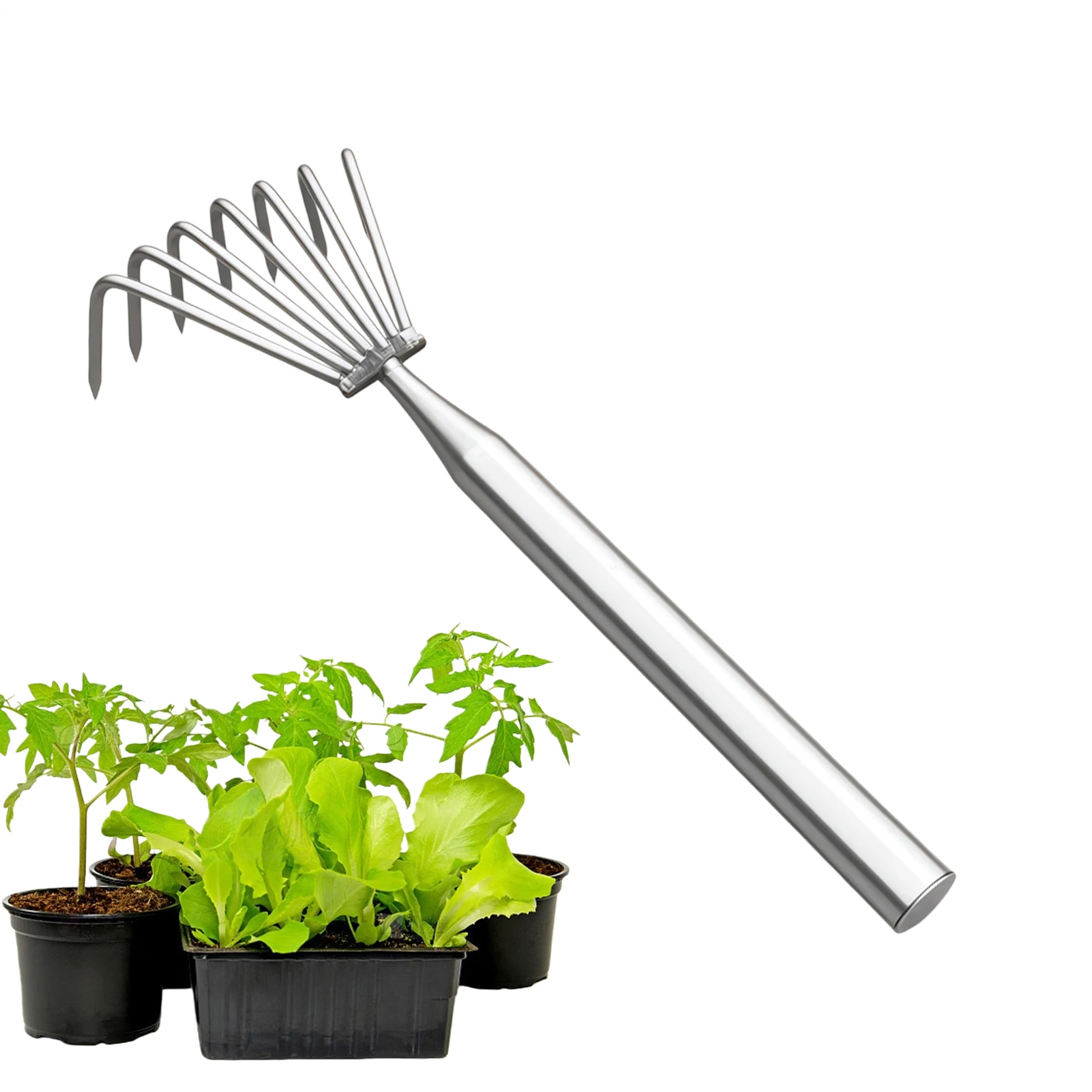 Rastrillo de césped y jardín, - Gardening Tools Long Handle reseña y precio