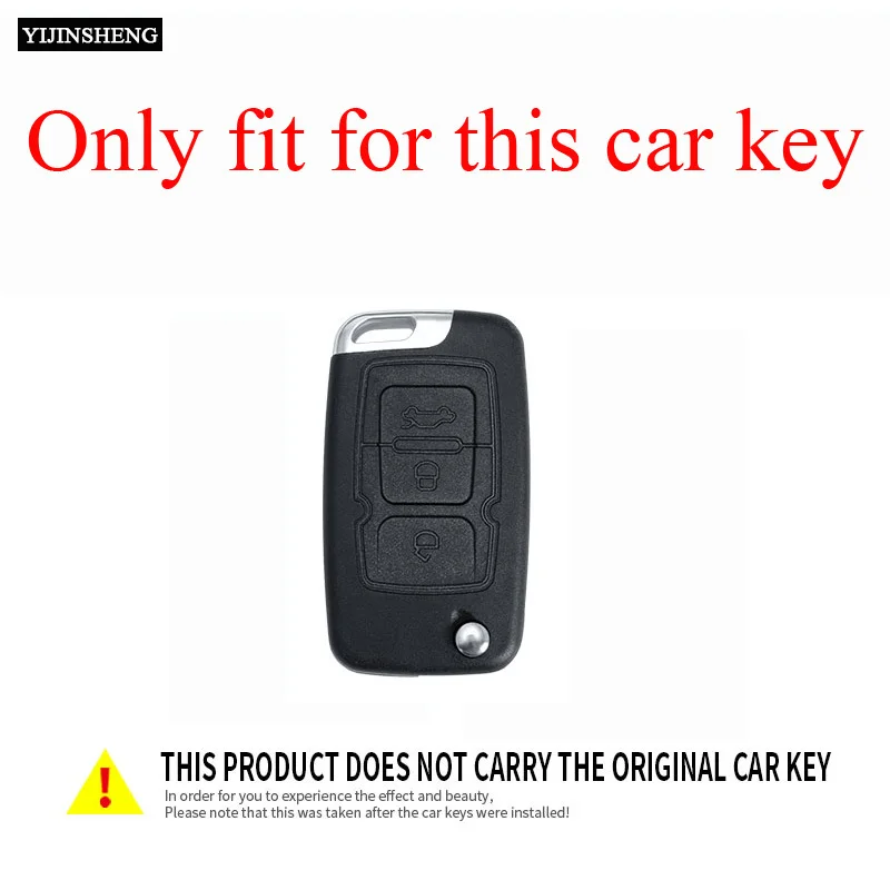 Zinc Alloy + PU Leather Car Key Case Cover Keychain For Geely Emgrand 7 EC7 EC715 EC718 Emgrand 7-RV EC7-RV EC715-RV EC718-RV