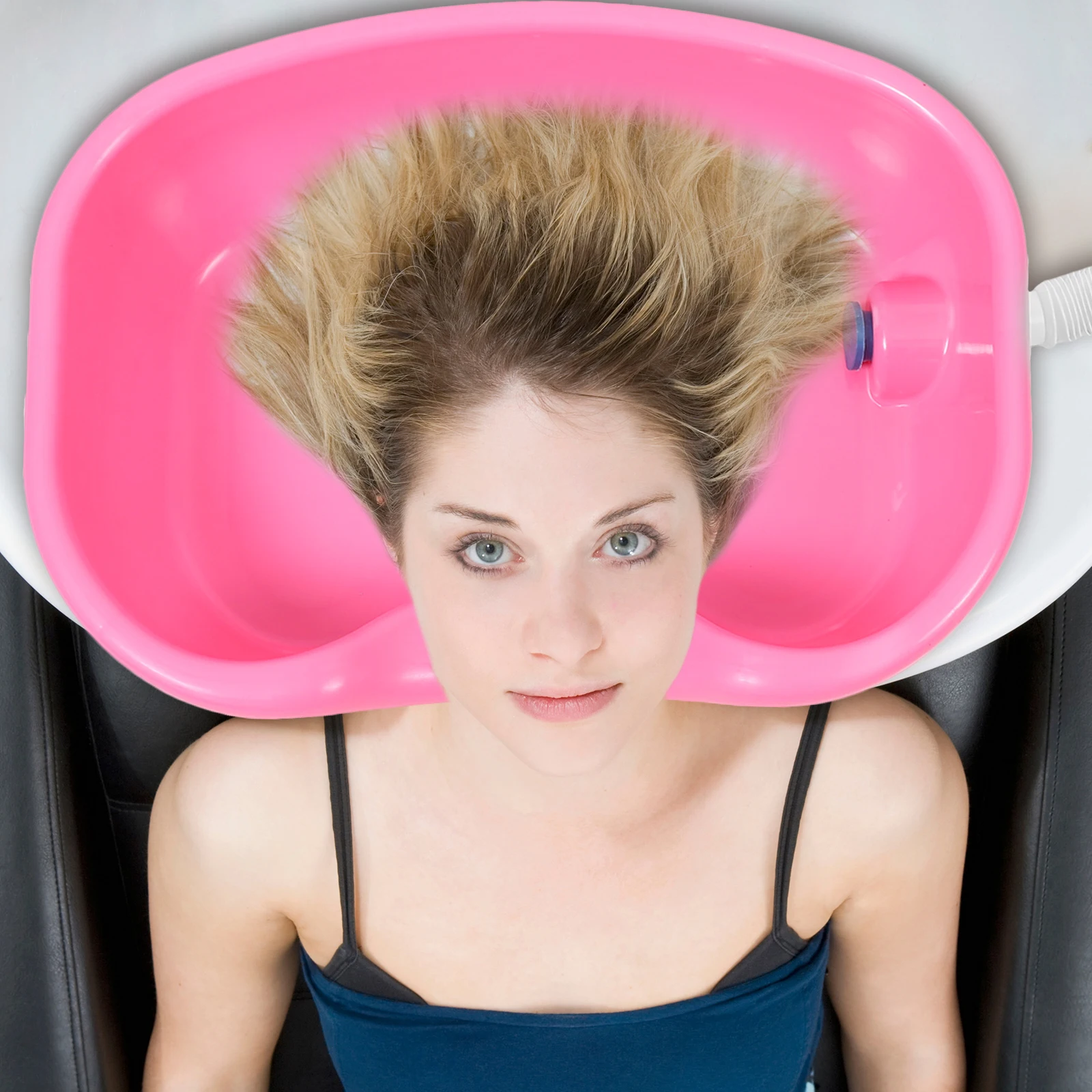 

1 Set Hair Washing Basin Bedridden Portable Shampoo Bowl For Elderly Pregnant Salon Ergonomic Curved Neck Design Comfortable