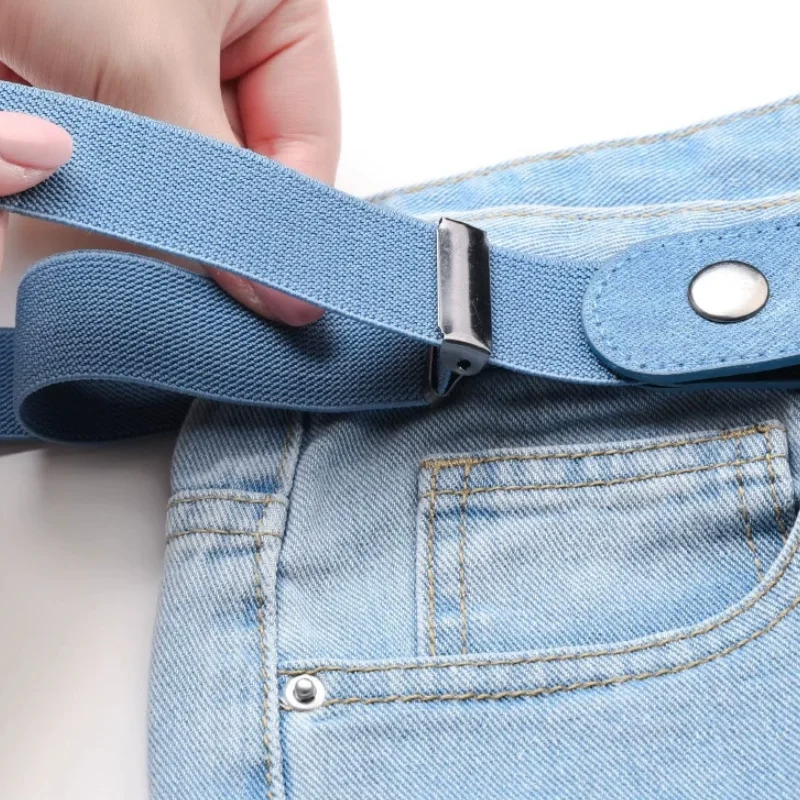 Schnallenfreier Gürtel, verstellbar, dehnbar, elastisches Taillenband, unsichtbare Gürtel, Damen, Herren, Jeans, Hosen, Kleid, keine Schnalle, einfach zu tragen
