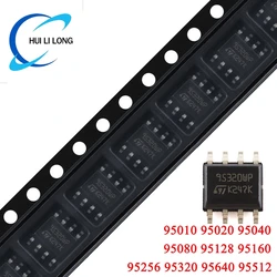 5pcs/lot 95010 95020 95040 95080 95128 95160 95256 95320 95640 95512 M95320 M95160 WMN6TP SOP-8 SMD SPI Bus EEPROM Chip IC