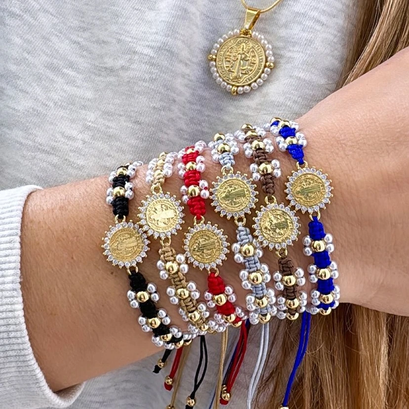 

KKBEAD Christian Jesus Charm Bracelet Handmade Braided Bracelets for Women Bijoux Designer Jewelry Accessories Pulseras Mujer
