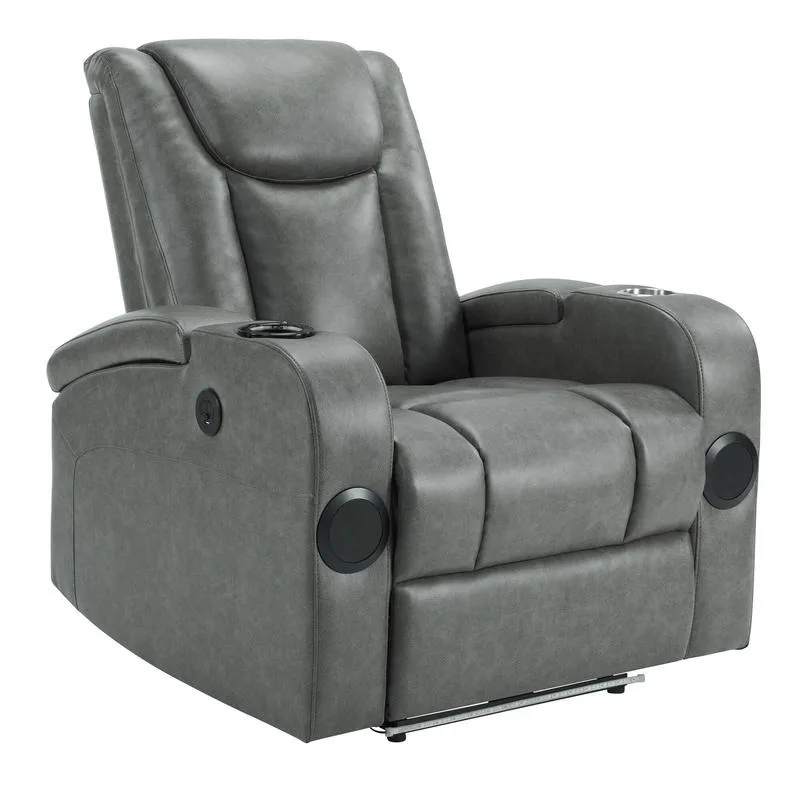 Recliner Sofa with Power Recline, Adjustable Split Back, USB Charging, Bluetooth Speakers & LED LightingRecliner Sofa with Power Recline, Adjustable Split Back, USB Charging, Bluetooth Speakers & LED