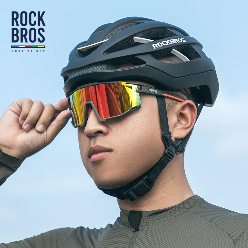 ROCKBROS Cycling Sunglasses Photochromic Polarized Bike Glasses UV400 Ultraviolet Outdoor Sport Hiking Glasses Eyewear Equipment