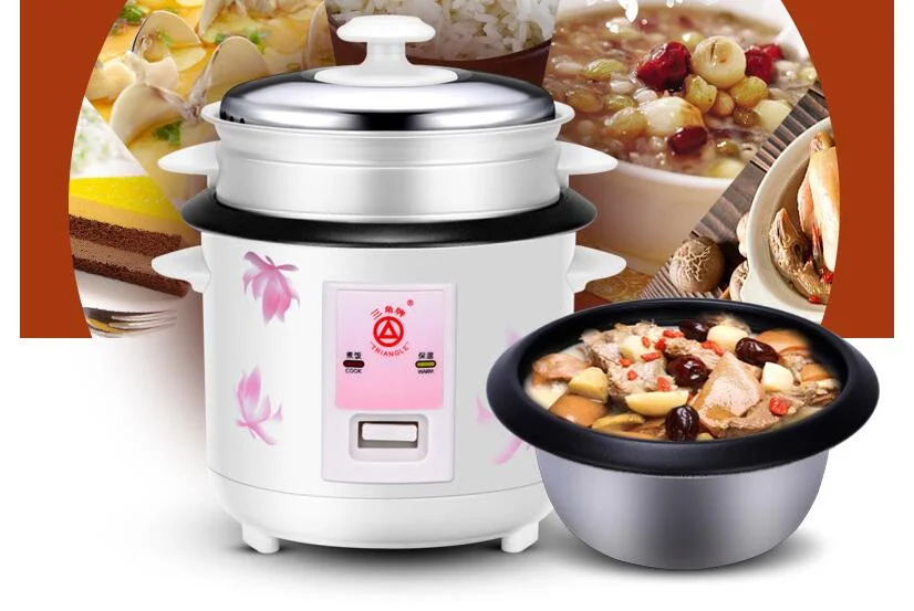 china guangdong Triangle  WZA-0152 mini electric stream rice cooker 1.5L stainless steel  110-220-240v soup