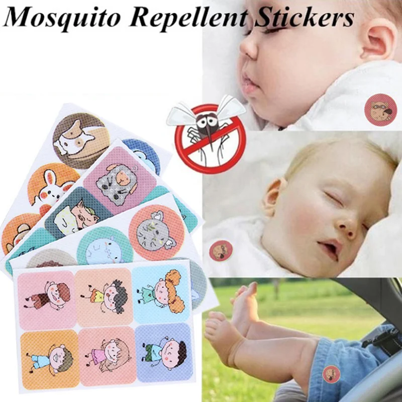 Patch repelente de mosquitos dos desenhos animados para crianças, não tóxico, anti-mosquito, 100% natural, 120 pcs, 240pcs