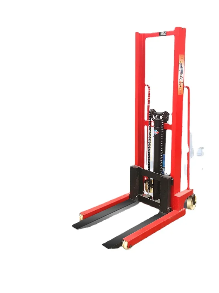 YY Manual Hydraulic Lifting Vehicle Stacker Stacking Forklift Lift