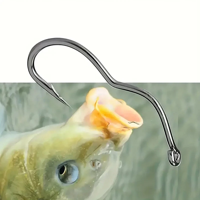 New·50pcs Premium Fishing Hooks Barbed Design For Anti-Slip & Secure Fish Grip | Reliable For Freshwater And Saltwater Hunting