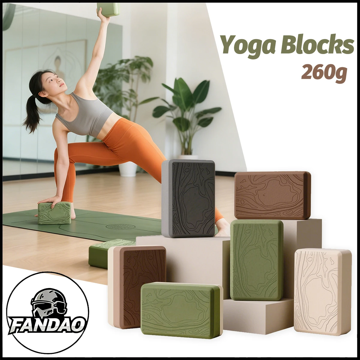 

High Density Iyengar Yoga Block -Women Adults Professional Home Studio Use Customizable Logo Durable Fitness Yoga Auxiliary Tool