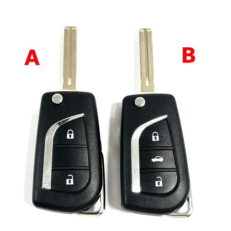 

CN007200 OEM PCB FCCID 12BFR-01 Flip Remote Car Key Fob 433MHZ H/8A Chip For Toyota Camry Hilux Corolla Car Accessories 2018+