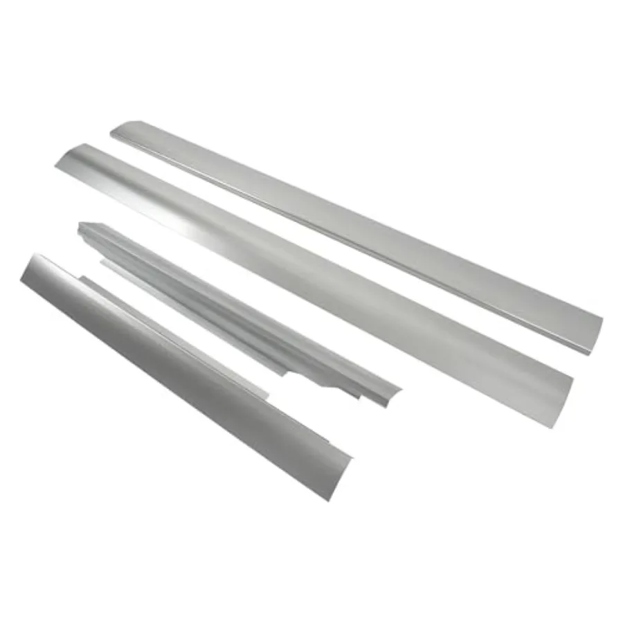 

Front Rear Outer Rocker Panel Compatible with 1996-2014 Chevy Chevrolet Express/GMC Savana Van Steel Rock Guards Replacement Ga