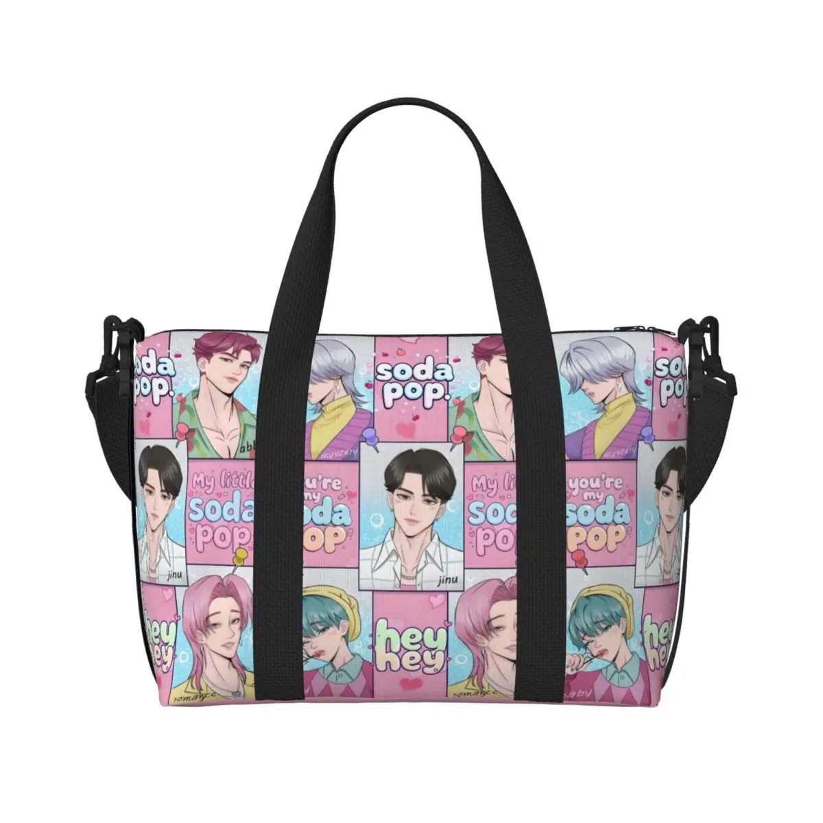 Bolso de mano personalizado Kpop Hunter Demons para mujer, bolsas de viaje de gran capacidad Saja Boys Beach Gym