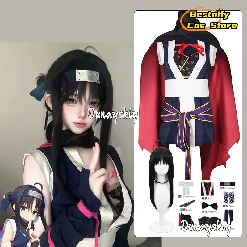 

CosplayHitachi Mako Cosplay Costume Jirai Kei Sexy Girl Japanese Ninja Uniform Anime Hitachi Mako Role-play Wig Shoe Suit Unisex