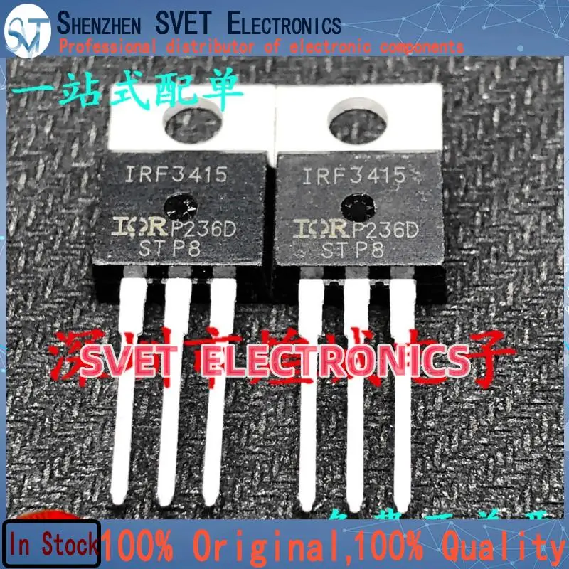 10PCS-50PCS  IRF3415  TO-220 MOS 150V 43A  Original In Stock Fast shipping