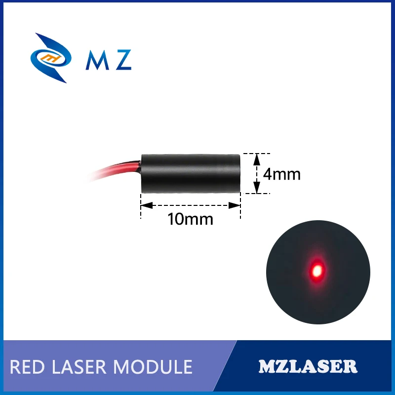 Compact Small Size Red Dot Laser Diode Module 660nm D4mm 0.5mW 1mW 5mW 3V Industrial Grade Spot Laser for Woodworking Machinery