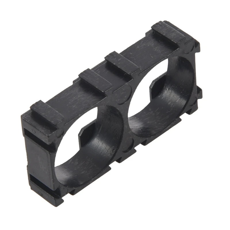 Caliente TTKK 200X 18650 batería de litio soporte doble para paquete de celda DIY negro