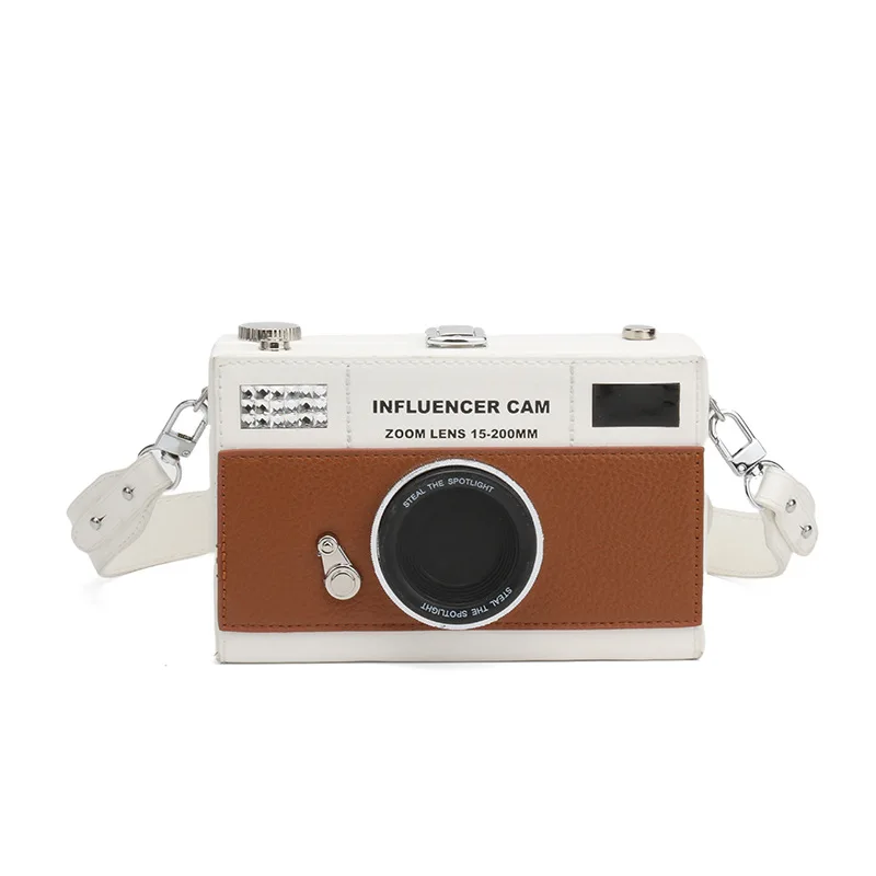 

Creative Camera Shape Shoulder Bag Personalized Design Ladies Cell Phone Messenger Purse Clutch Handbag Fashion Accessories