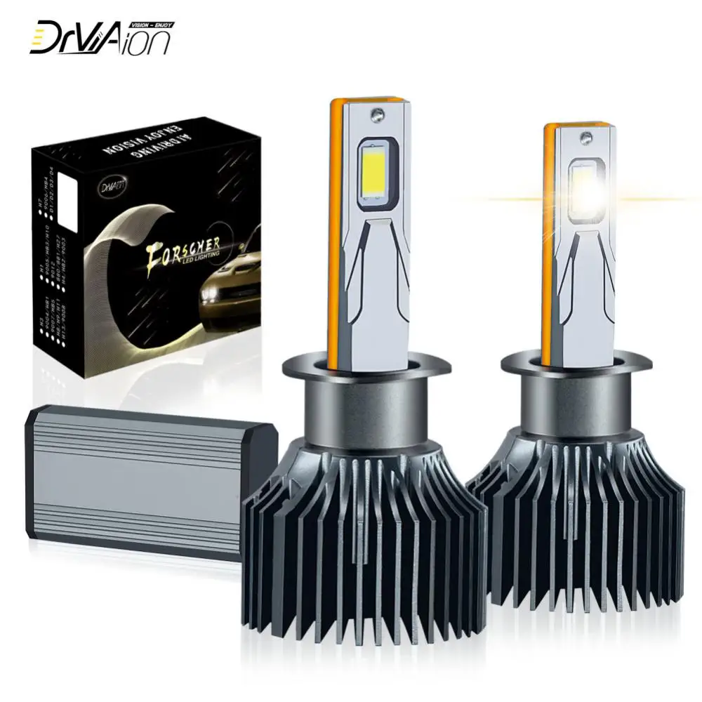 مصابيح إضاءة أمامية ليد فائقة السطوع للسيارة ، صمام ثنائي لموصل كان ، K5C Plus ، H1 ، H7 ، من من من من الخارج ، إلى الخارج ، HB3 ، HB4 ، H4 ، H11 ، 12V